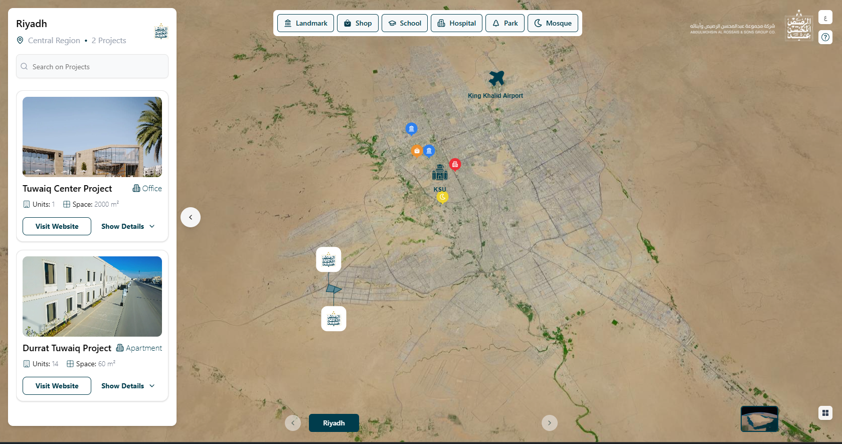 Al-Rossais Real Estate Map